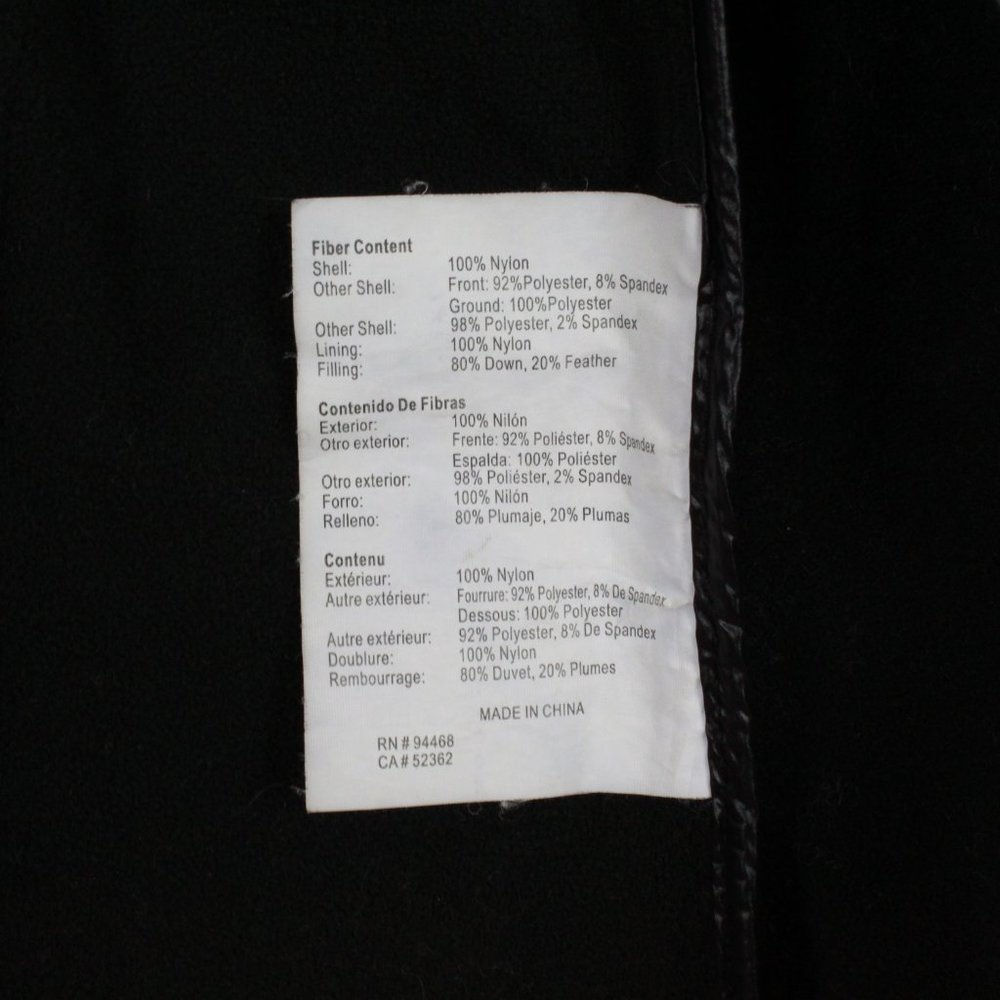 Halifax Traders Black Nylon Down Puffer Weather Resistant Jacket Size S - Picture 6 of 8